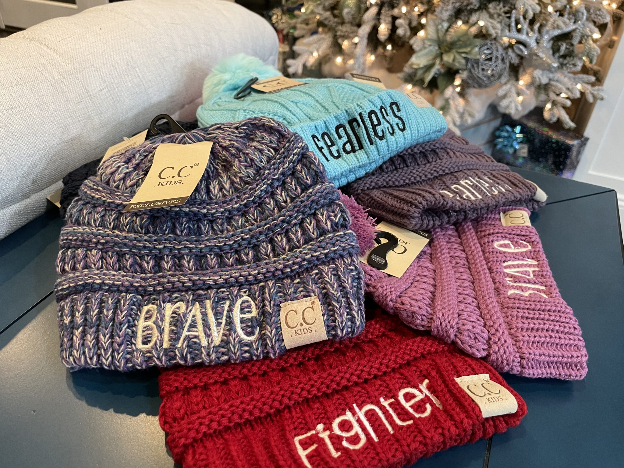 Colorful new winter hats collected for Sophia’s Hats